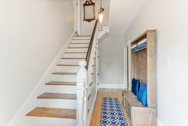 29-31 Bancroft Ave, Reading, MA 01867 - stairs featuring wood finished floors