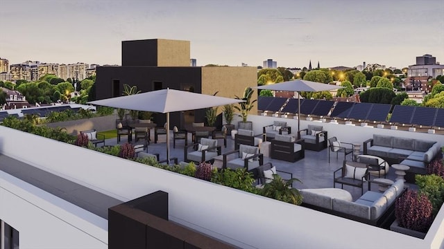 118 Prospect St Unit 306, Somerville, MA 02143 - view of patio with outdoor lounge area