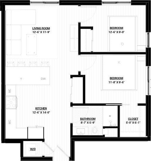 118 Prospect St Unit 306, Somerville, MA 02143 - view of property floor plan