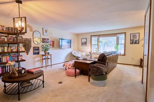 19 Hadley St Unit 14, South Hadley, MA 01075 - living area featuring light carpet and baseboards