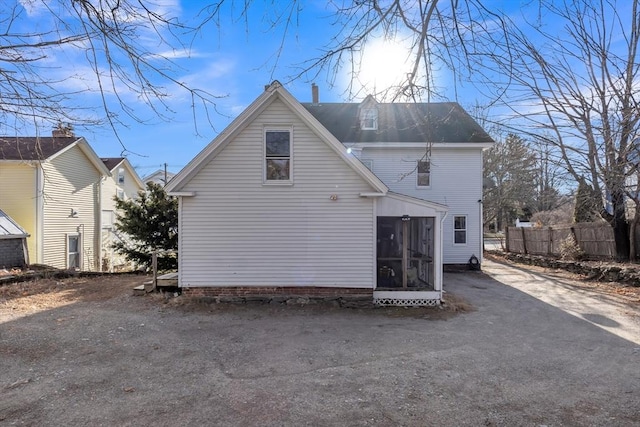 view of rear view of property