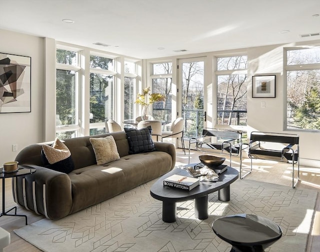 sunroom featuring plenty of natural light