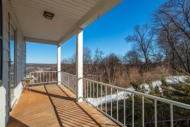 view of balcony