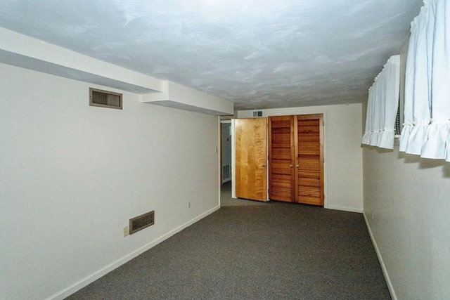 interior space featuring carpet flooring