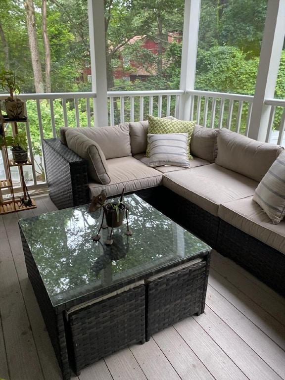 view of sunroom / solarium