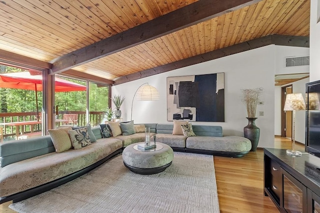 157 Carleton Rd, Carlisle, MA 01741 - living area with wood ceiling and wood finished floors