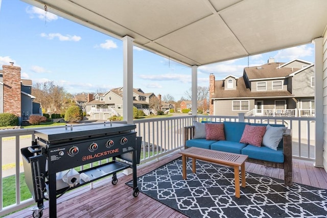 balcony with an outdoor living space