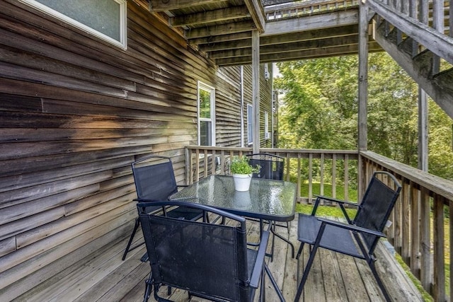 65 Water St Unit 2, Danvers, MA 01923 - wooden terrace with outdoor dining area