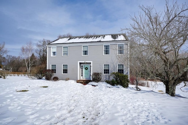 view of colonial-style house