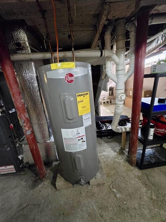utilities featuring electric water heater