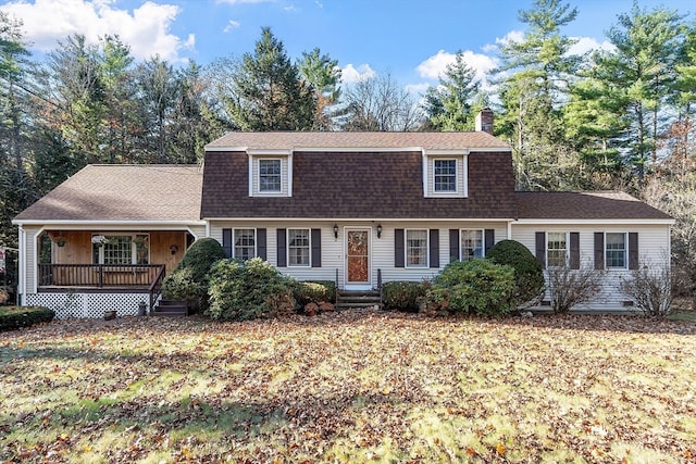 view of front of property