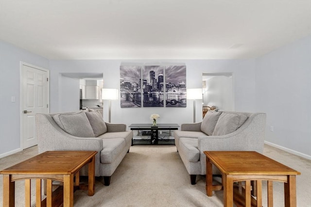 70 Granby Hts Unit 70, Granby, MA 01033 - living area featuring light colored carpet and baseboards