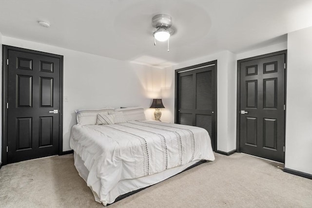 70 Granby Hts Unit 70, Granby, MA 01033 - carpeted bedroom featuring a closet and ceiling fan