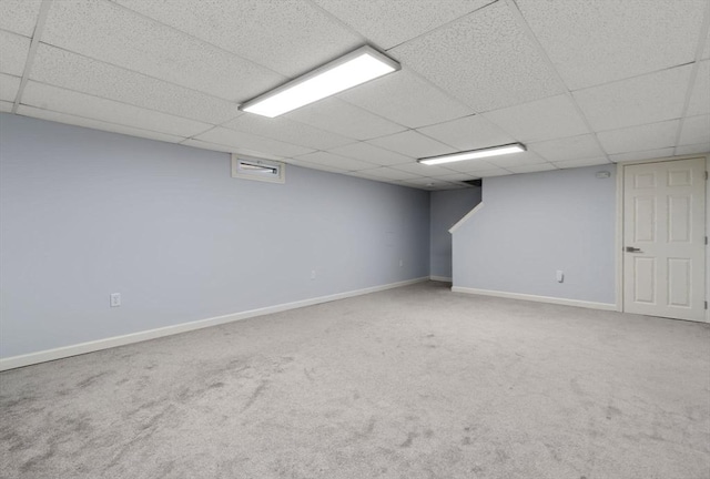 70 Granby Hts Unit 70, Granby, MA 01033 - finished below grade area featuring a drop ceiling and carpet flooring
