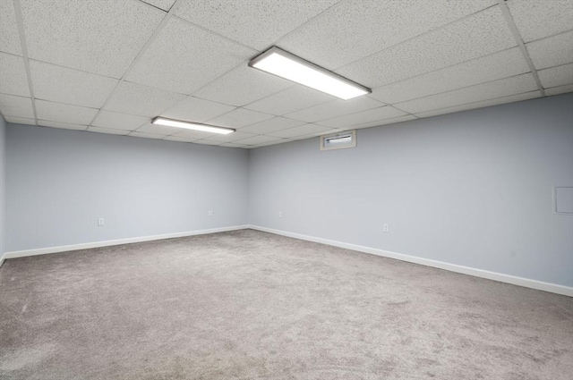 70 Granby Hts Unit 70, Granby, MA 01033 - finished below grade area featuring a paneled ceiling and carpet floors