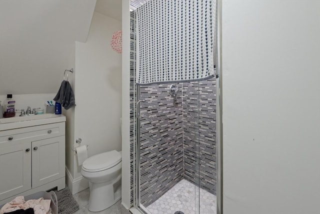 13 Main St, Framingham, MA 01702 - bathroom featuring a shower stall, vanity, and tile patterned floors