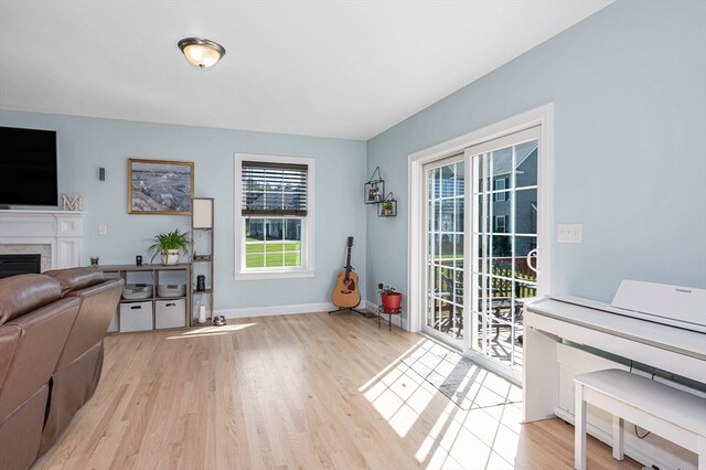 interior space featuring light hardwood / wood-style floors