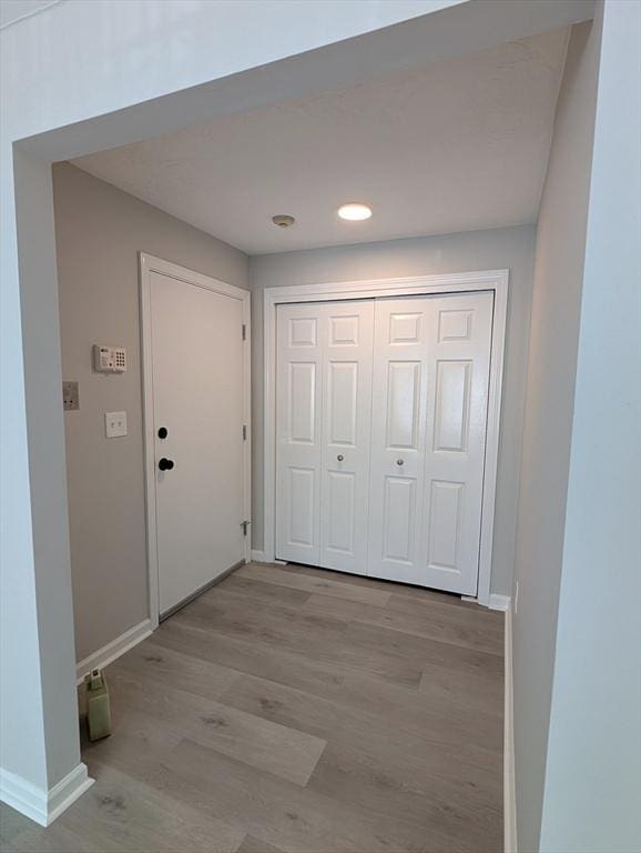 3202 Halcyon Dr Unit 3202, Worcester, MA 01606 - hall featuring wood finished floors and recessed lighting