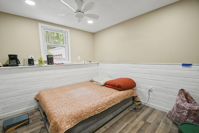 175 Armsby Rd, Sutton, MA 01590 - bedroom with wood finished floors, recessed lighting, and a ceiling fan