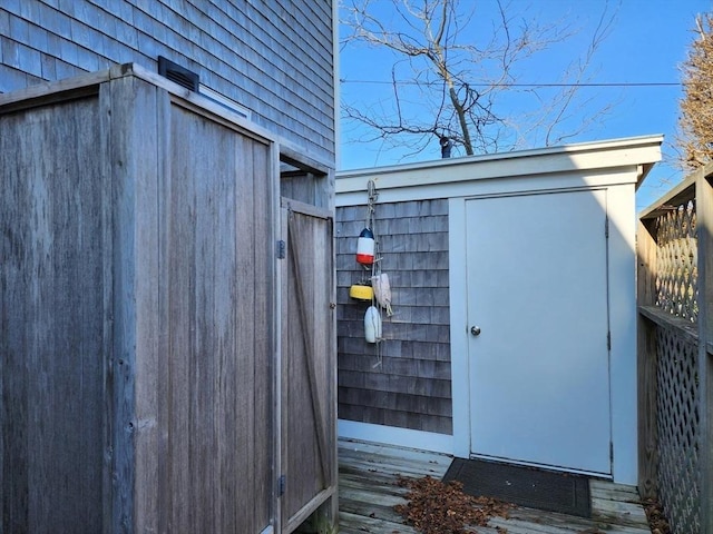 view of outbuilding