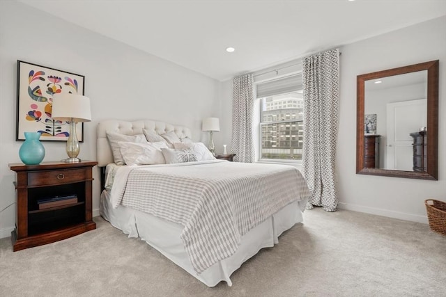 16 Miner St Unit 307, Boston, MA 02215 - bedroom with baseboards, carpet flooring, and recessed lighting