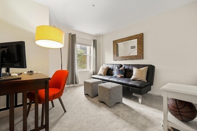 16 Miner St Unit 307, Boston, MA 02215 - living area featuring light carpet and baseboards