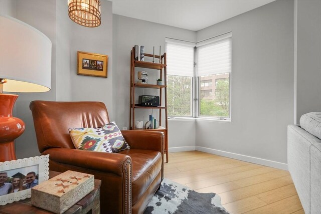 16 Miner St Unit 307, Boston, MA 02215 - sitting room featuring wood finished floors and baseboards