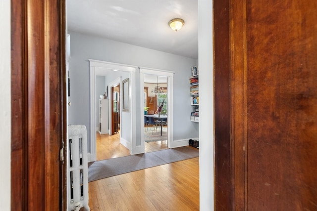 foyer featuring light wood-type flooring