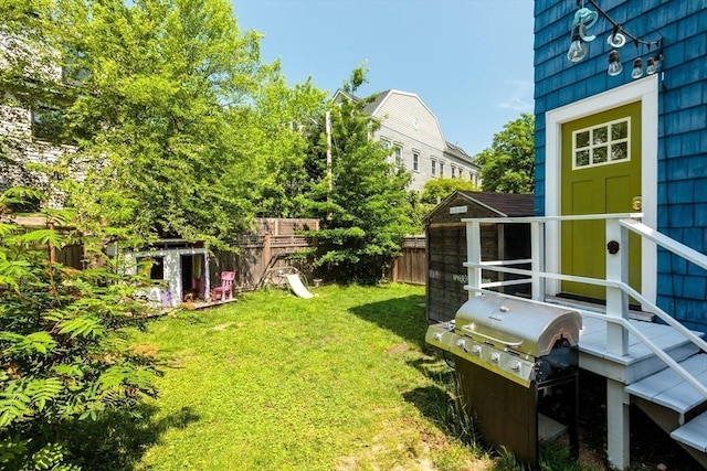 13 Sargent Ave Unit 1, Somerville, MA 02145 - view of yard with a storage shed