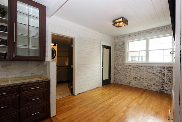 271 Gibson St, Lowell, MA 01851 - unfurnished dining area featuring light wood-style floors