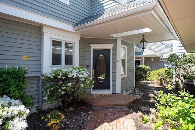 30 Eastern Point Dr Unit 30, Shrewsbury, MA 01545 - view of exterior entry with central AC unit