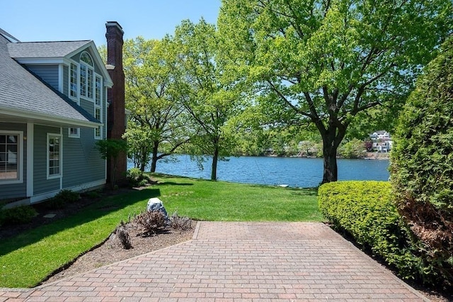 30 Eastern Point Dr Unit 30, Shrewsbury, MA 01545 - view of patio / terrace featuring a water view
