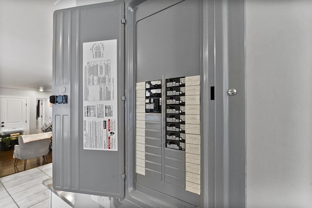 utility room with electric panel