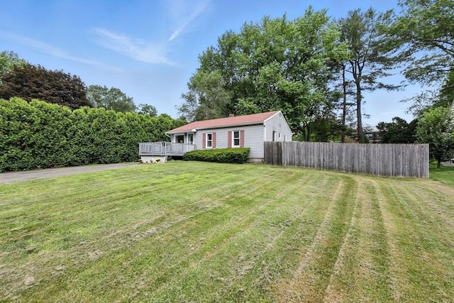 14 Carlton St, South Hadley, MA 01075 - view of yard with a deck