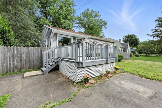 14 Carlton St, South Hadley, MA 01075 - view of front of property featuring a wooden deck