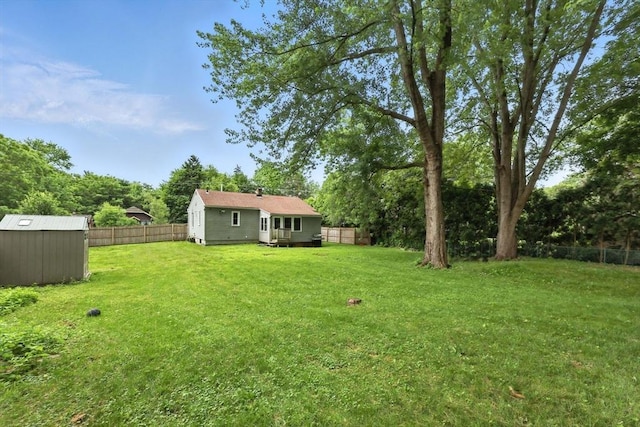 14 Carlton St, South Hadley, MA 01075 - fenced backyard with a storage shed
