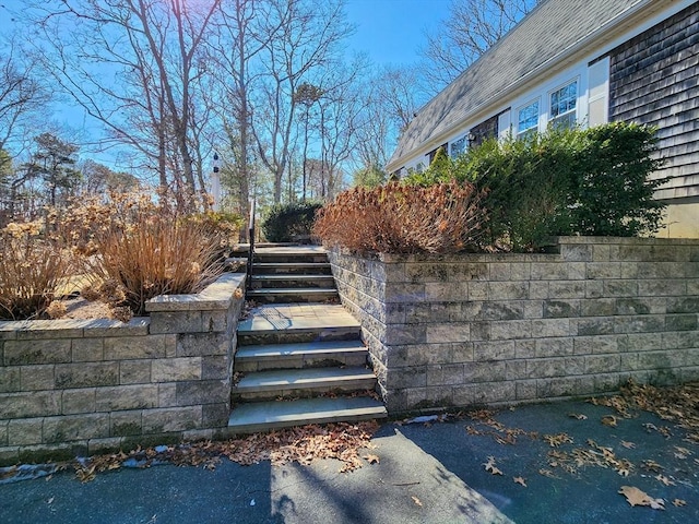 view of stairway