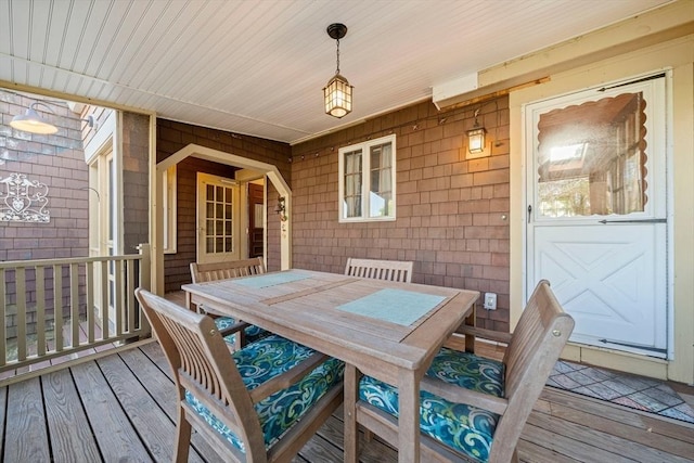 view of sunroom / solarium