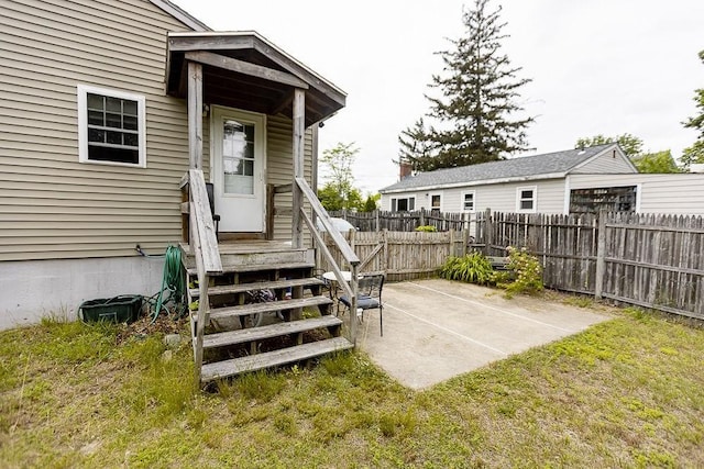 24 Curve St, Brockton, MA 02302 - property entrance featuring a patio