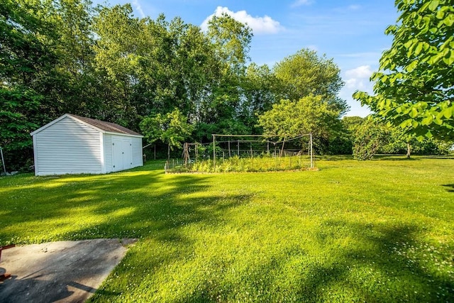 35 Lazywood Ln, Swansea, MA 02777 - view of grassy yard featuring a storage unit