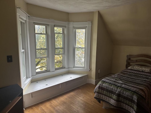 54 Brunswick Park, Melrose, MA 02176 - bedroom with multiple windows, wood finished floors, baseboards, and a textured ceiling