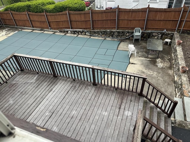 54 Brunswick Park, Melrose, MA 02176 - wooden terrace with a fenced backyard