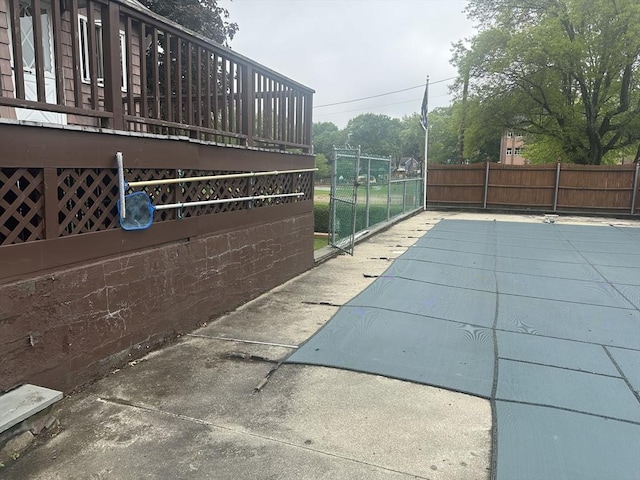 54 Brunswick Park, Melrose, MA 02176 - view of swimming pool with fence and a gate