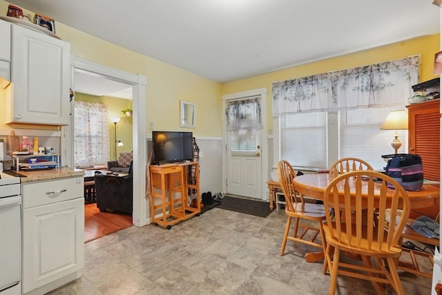 view of dining area