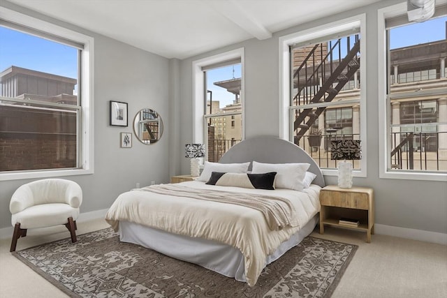 bedroom with carpet flooring