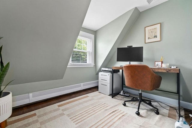 71 Sheffield Rd, Melrose, MA 02176 - office area featuring baseboards and wood finished floors
