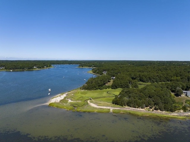 63 Old Field Rd, Orleans, MA 02563 - view of property location featuring a heavily wooded area and a nearby body of water