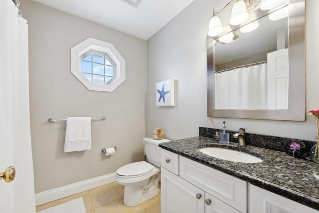 6 Hutchins Way, Westford, MA 01886 - full bath with tile patterned flooring, baseboards, vanity, and toilet