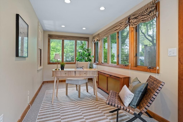 view of sunroom / solarium
