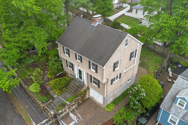 view of subject property